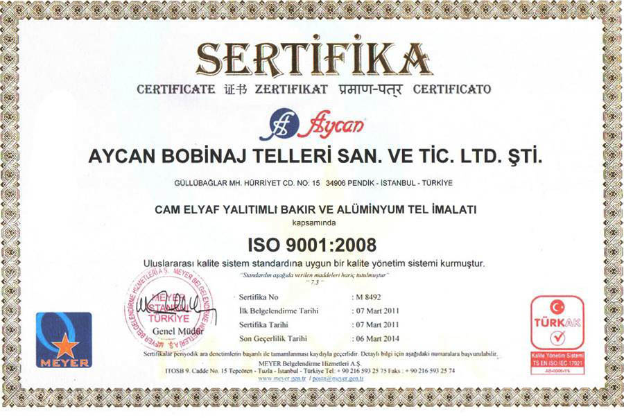 Bobinaj sertifikası